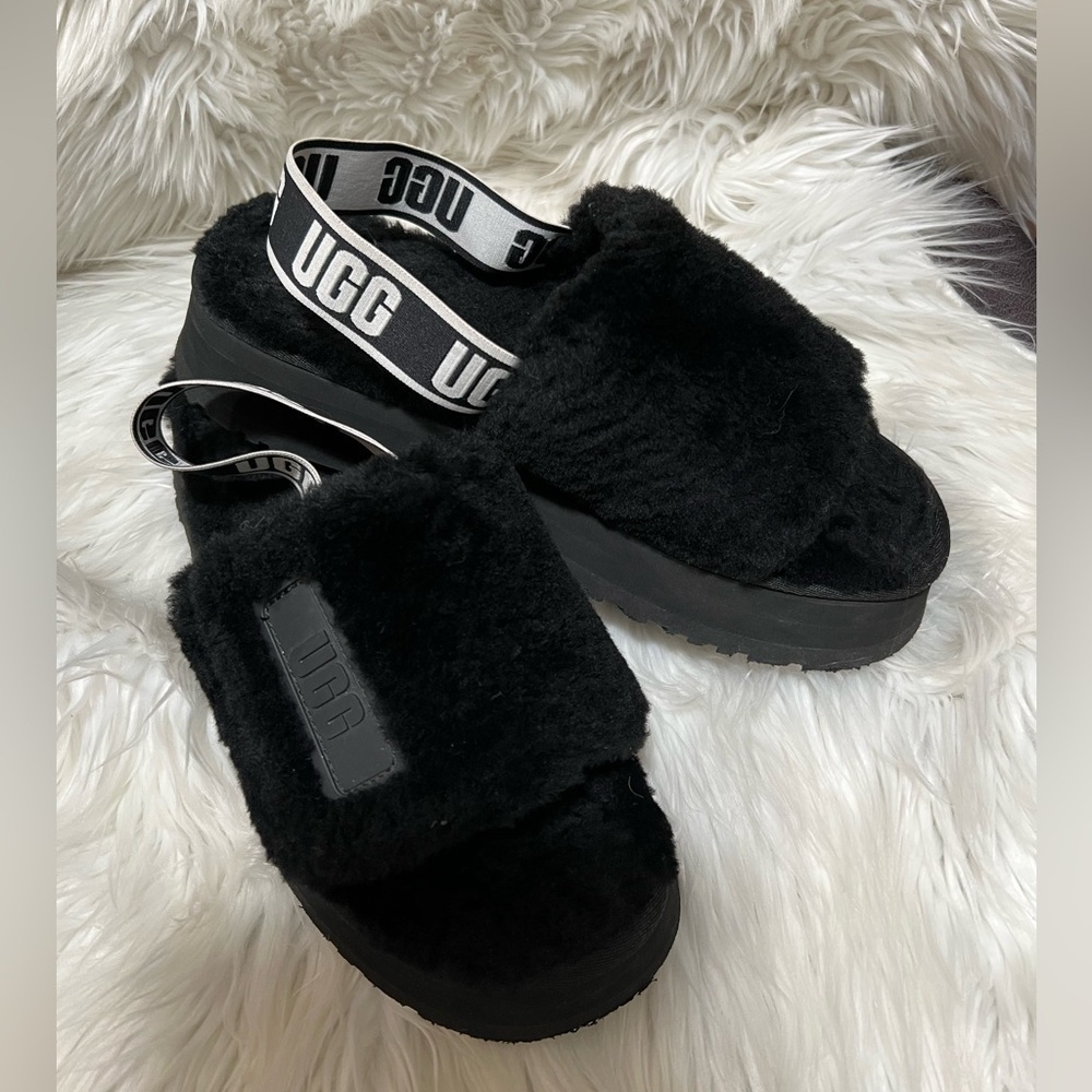 Ugg Disco Slide Fur Sandals - image 6